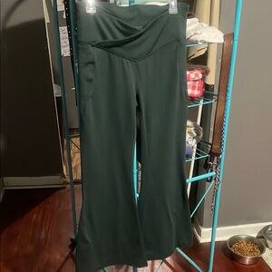 Fabletics Dark Green Flare Pants